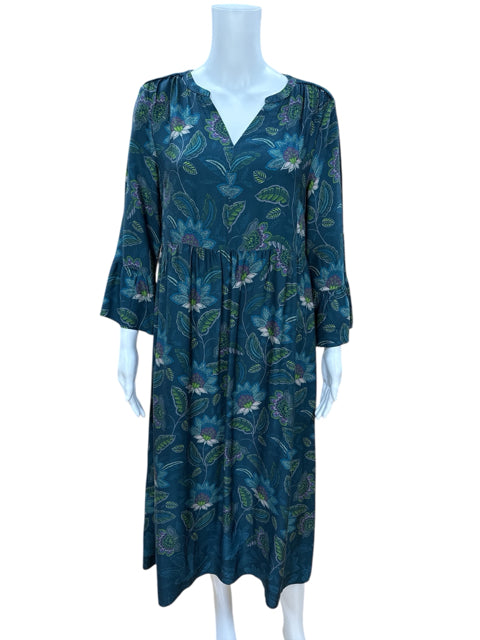 J.Jill Green/Multi Floral Pre-Owned Ladies Dress -Size XS