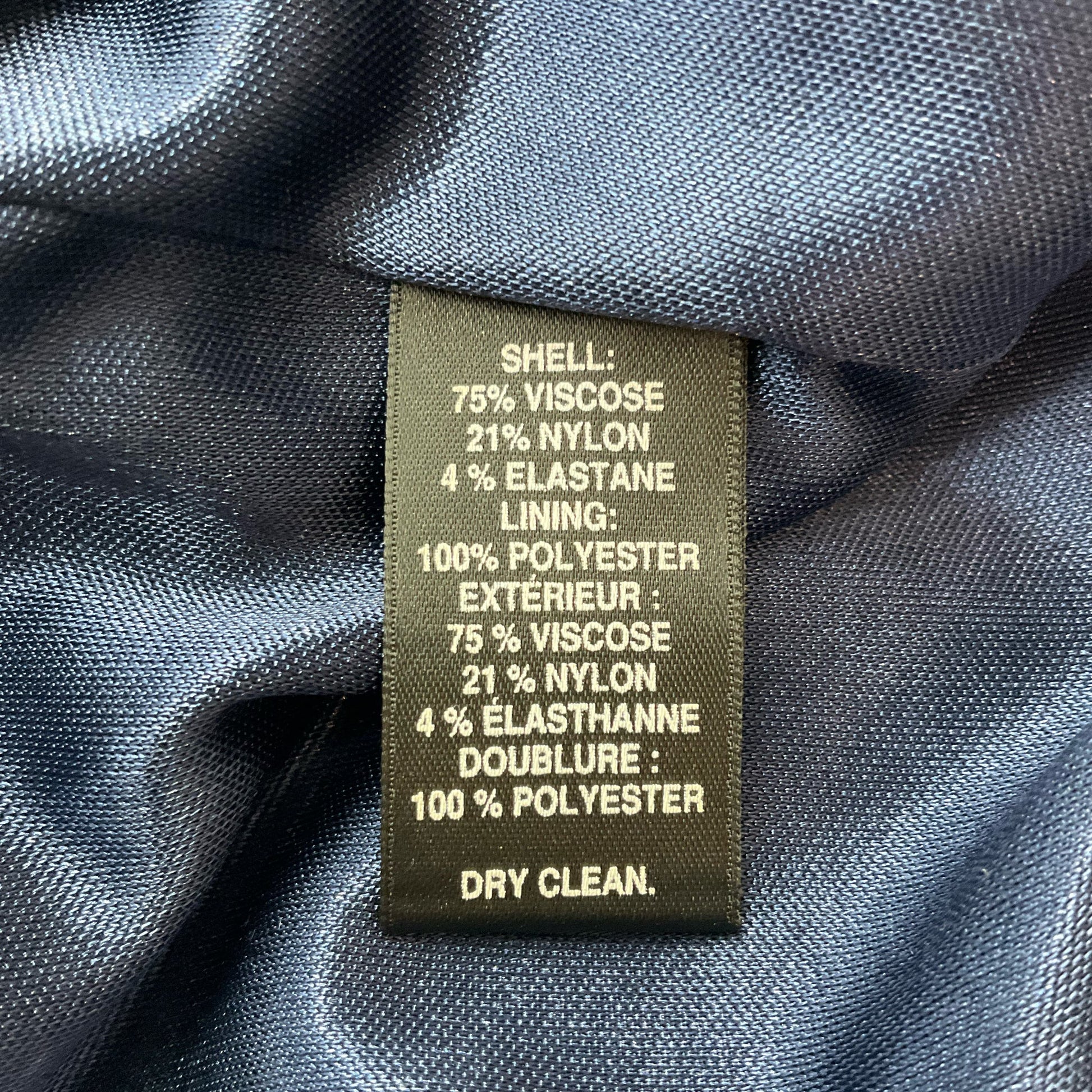 Black Navy Mesh Pre-Owned Ladies Dress - Size 2
