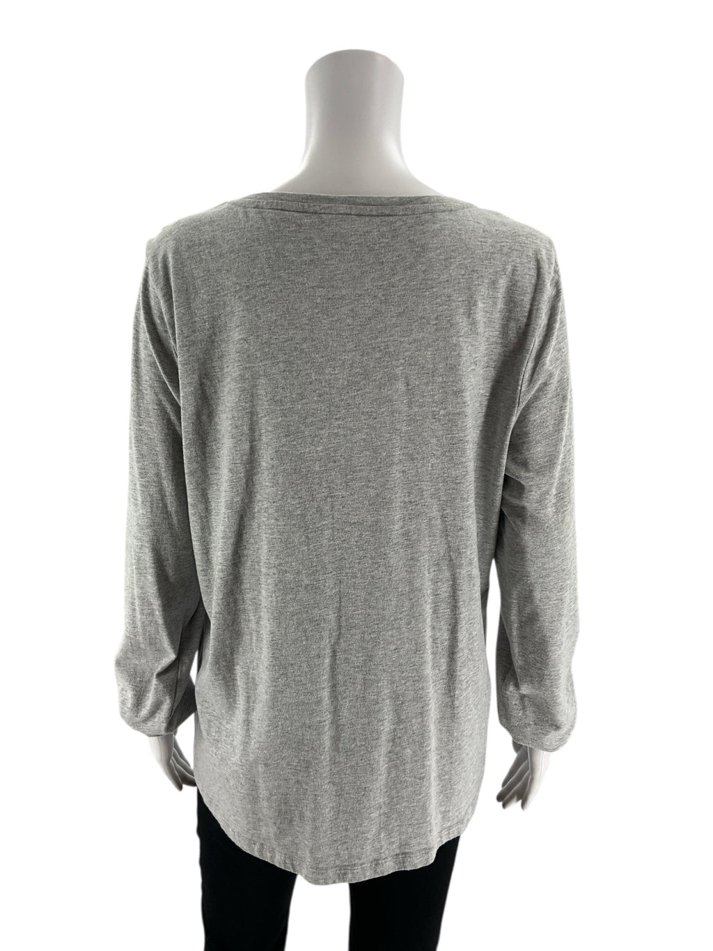 Talbots - Gray Rhinestones Pre-Owned Ladies Casual Top - Size XL