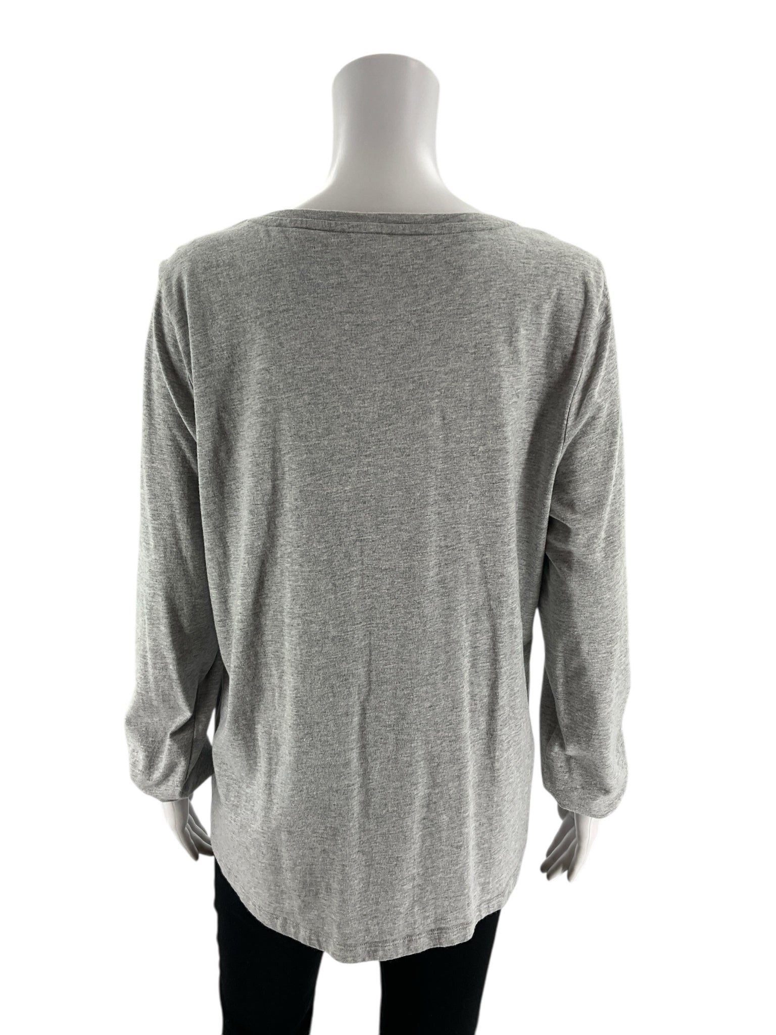 Talbots - Gray Rhinestones Pre-Owned Ladies Casual Top - Size XL