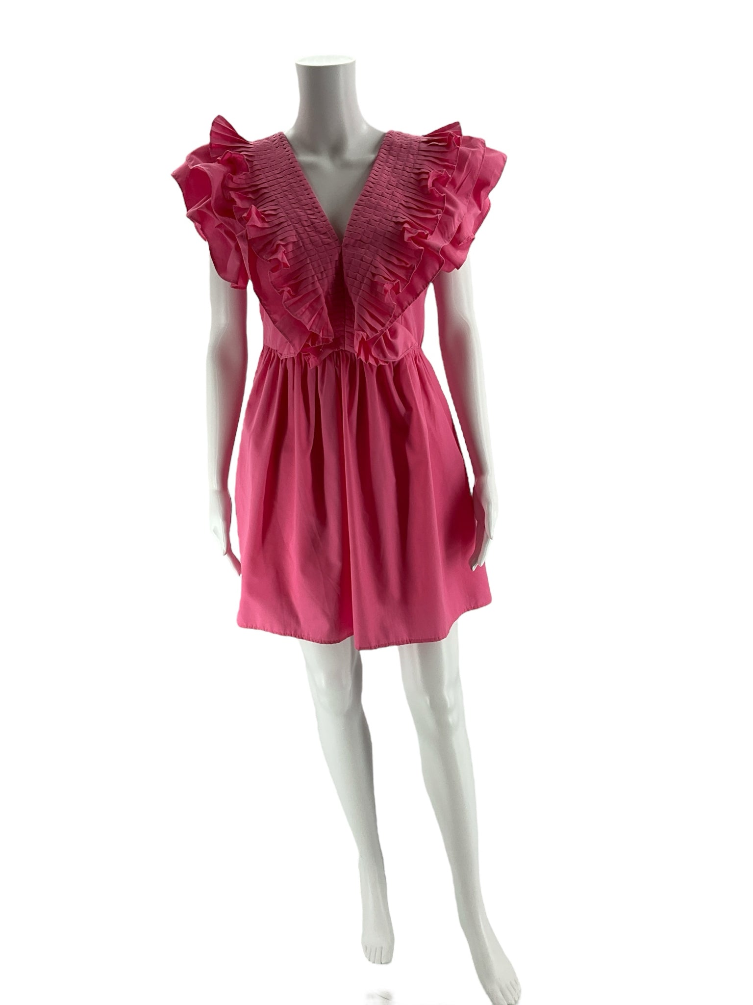 Entro Pink Solid Pre-Owned Ladies New With Tags Dress - Size Medium