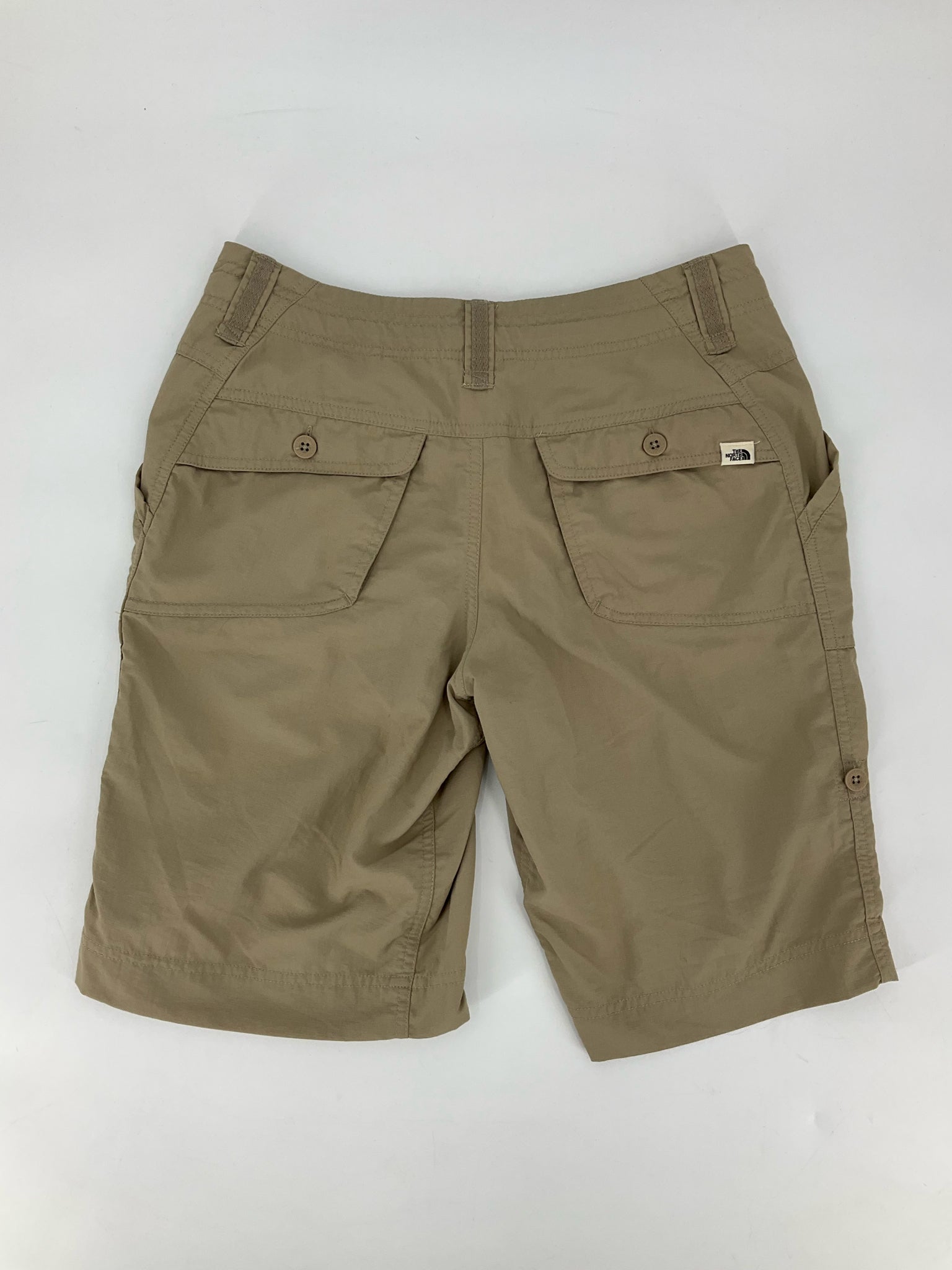 The North Face Khaki Solid Pre-Owned Ladies Shorts - Size 4