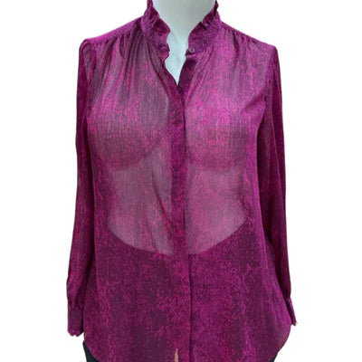 Chico's Fuschia Snake Pre-Owned Ladies New with Tags Top - Size XL