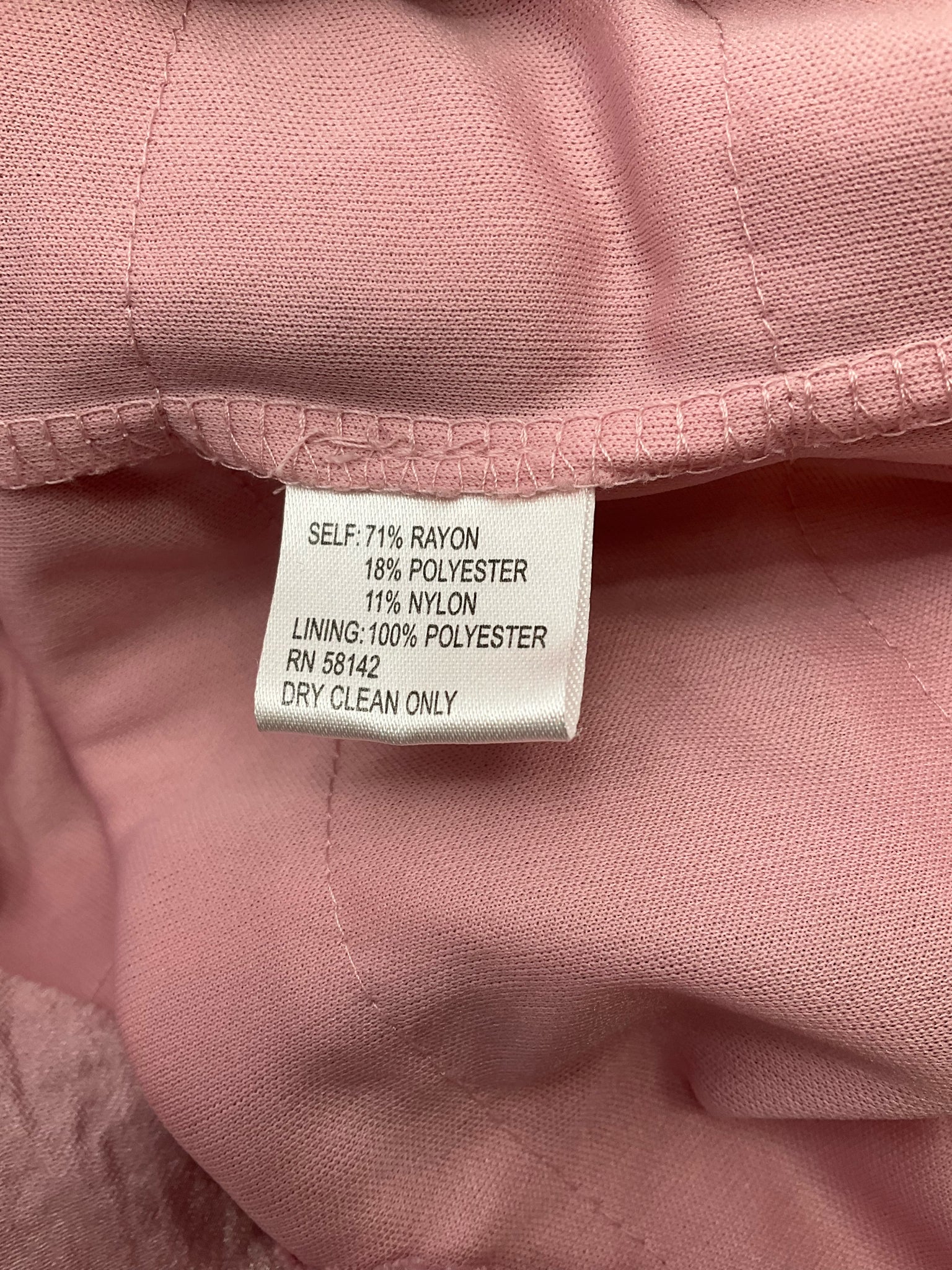 London Times Mauve Ruffle Pre-Owned Ladies Dress - Size 12 Petite