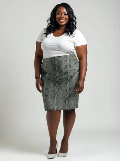 Doncaster Snake Print Pre-Owned Ladies Skirt - Size 12