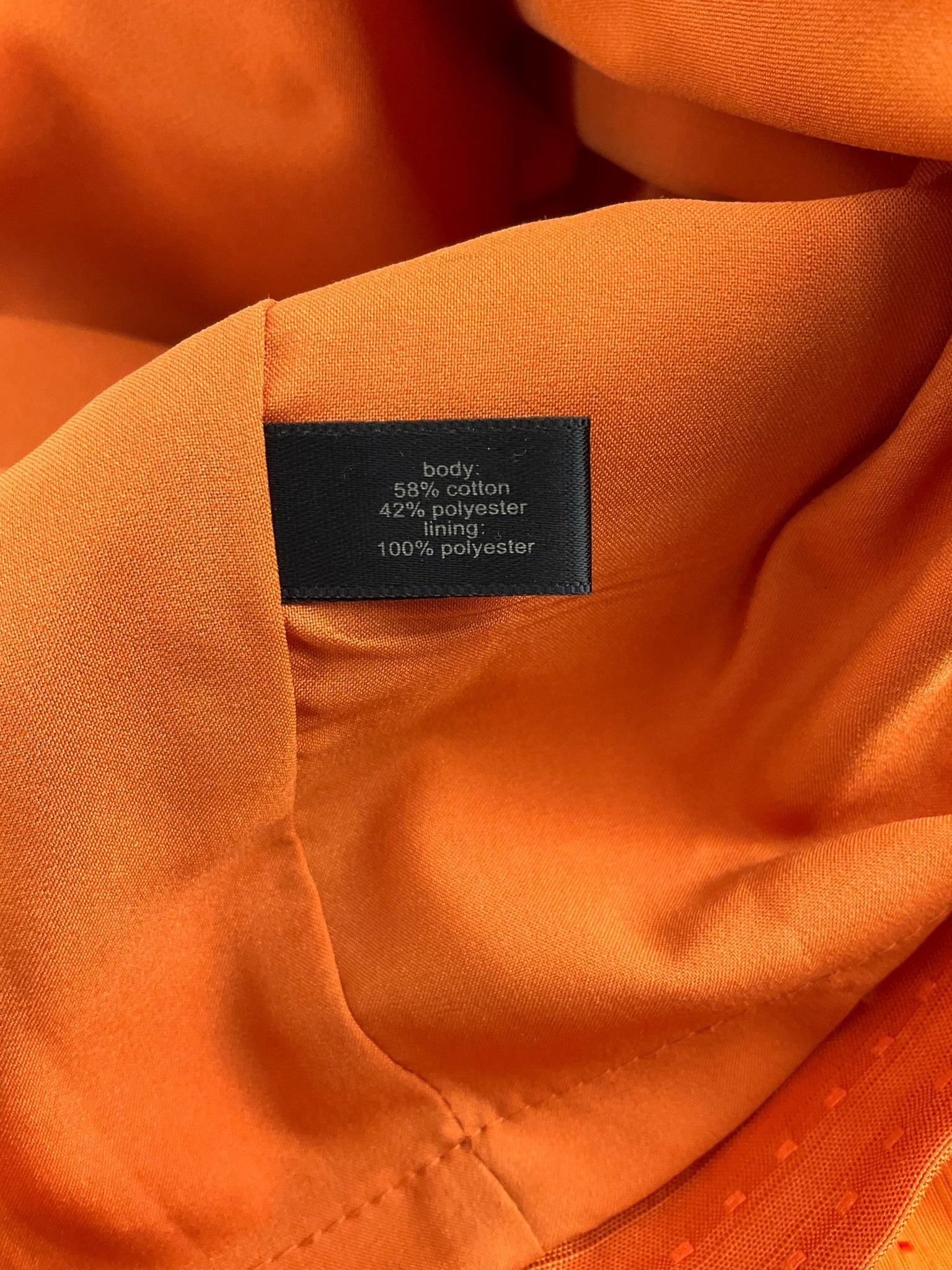 The Limited - Orange Textured Pre-Owned Ladies Skirt - Size 8