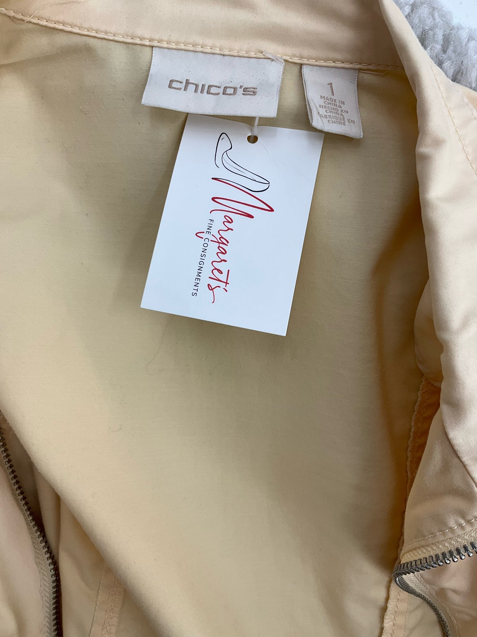 Chico Yellow Pre-Owned Ladies Jacket - Size Medium