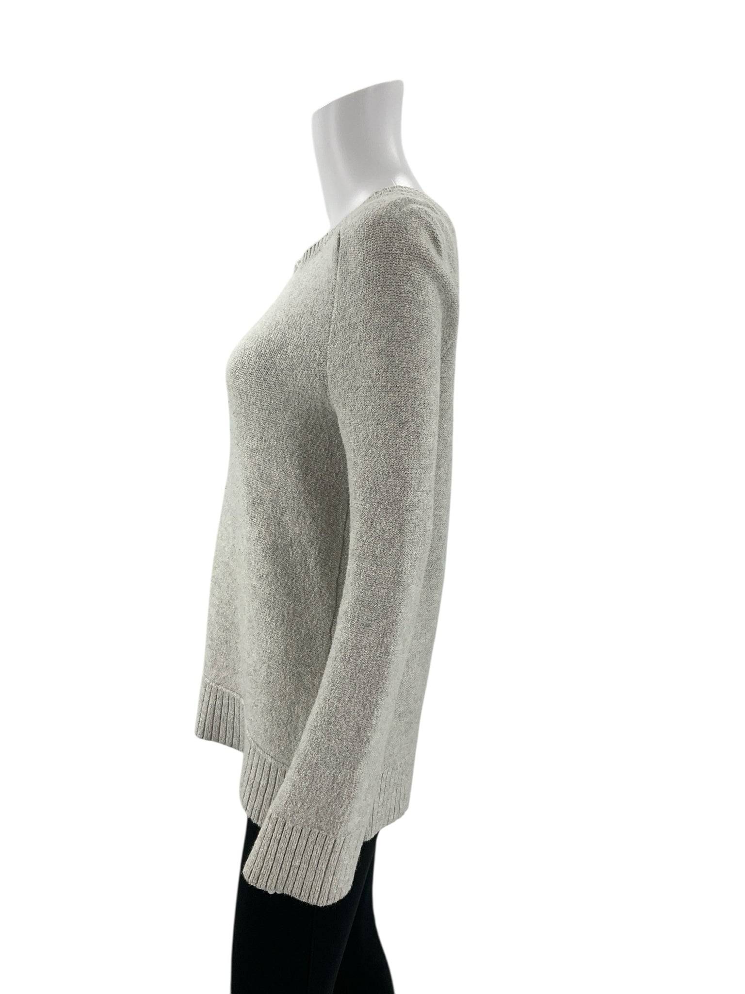 Lou & Gray Light Gray Solid Sweater - Size XS - Margaret’s Fine Consignment