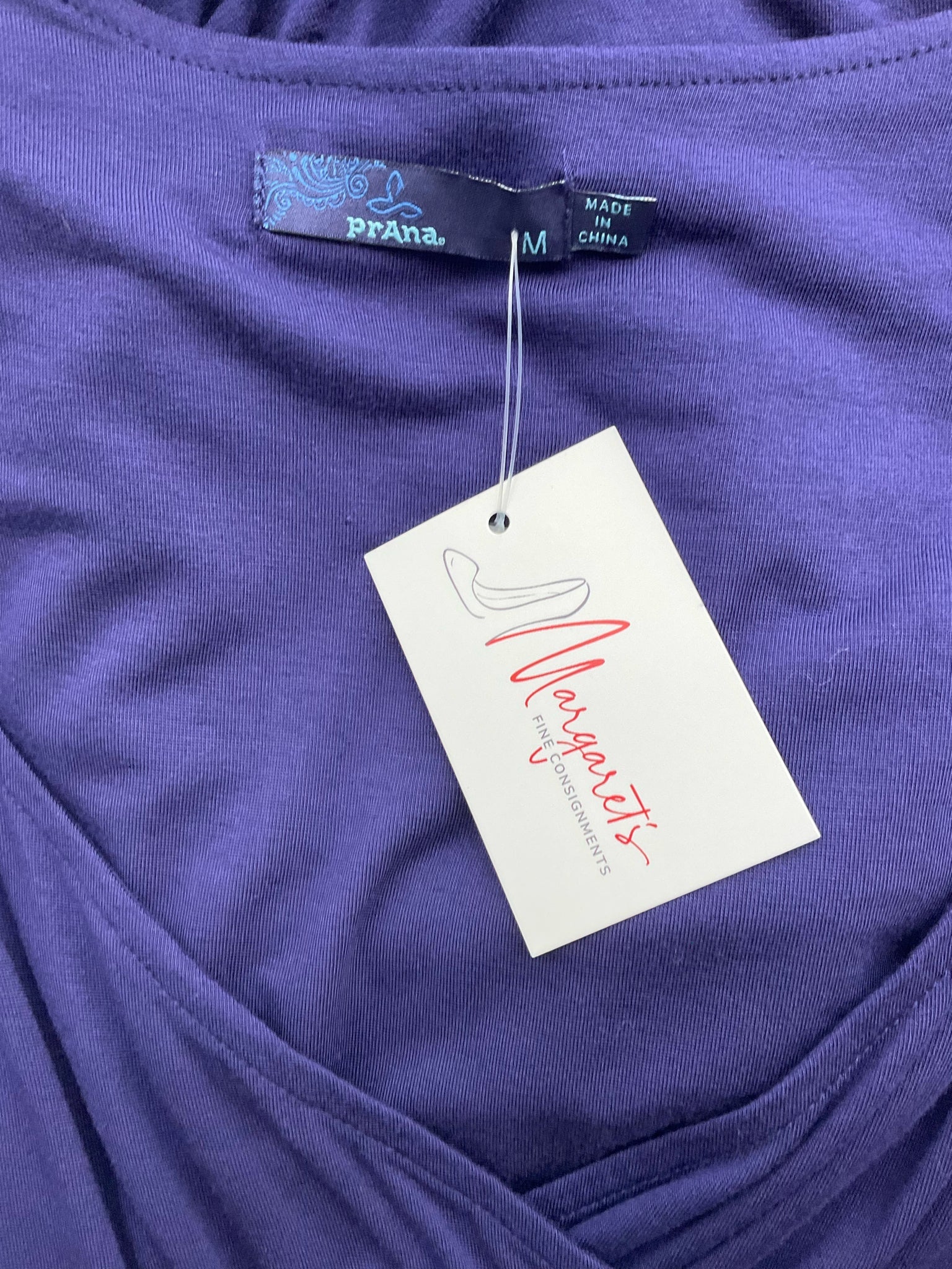 Prana Purple Solid Pre-Owned Ladies Dress - Size Medium