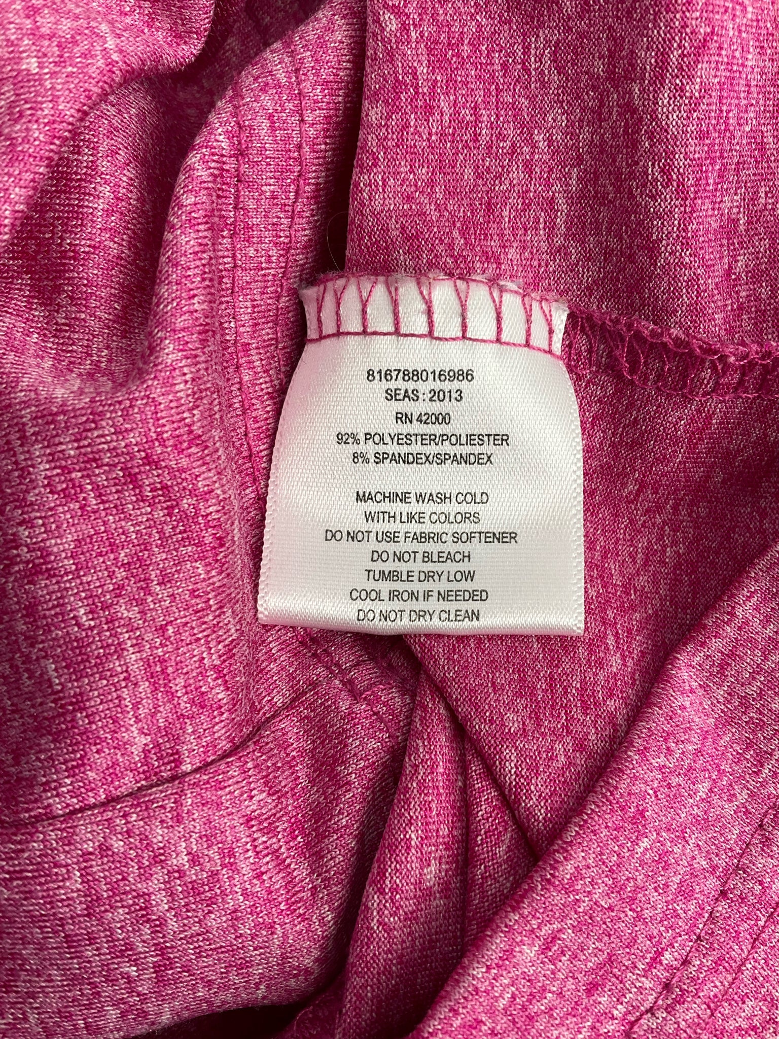 Athletech Pink Heathered Pre-Owned Ladies Casual Top -  Size 1X