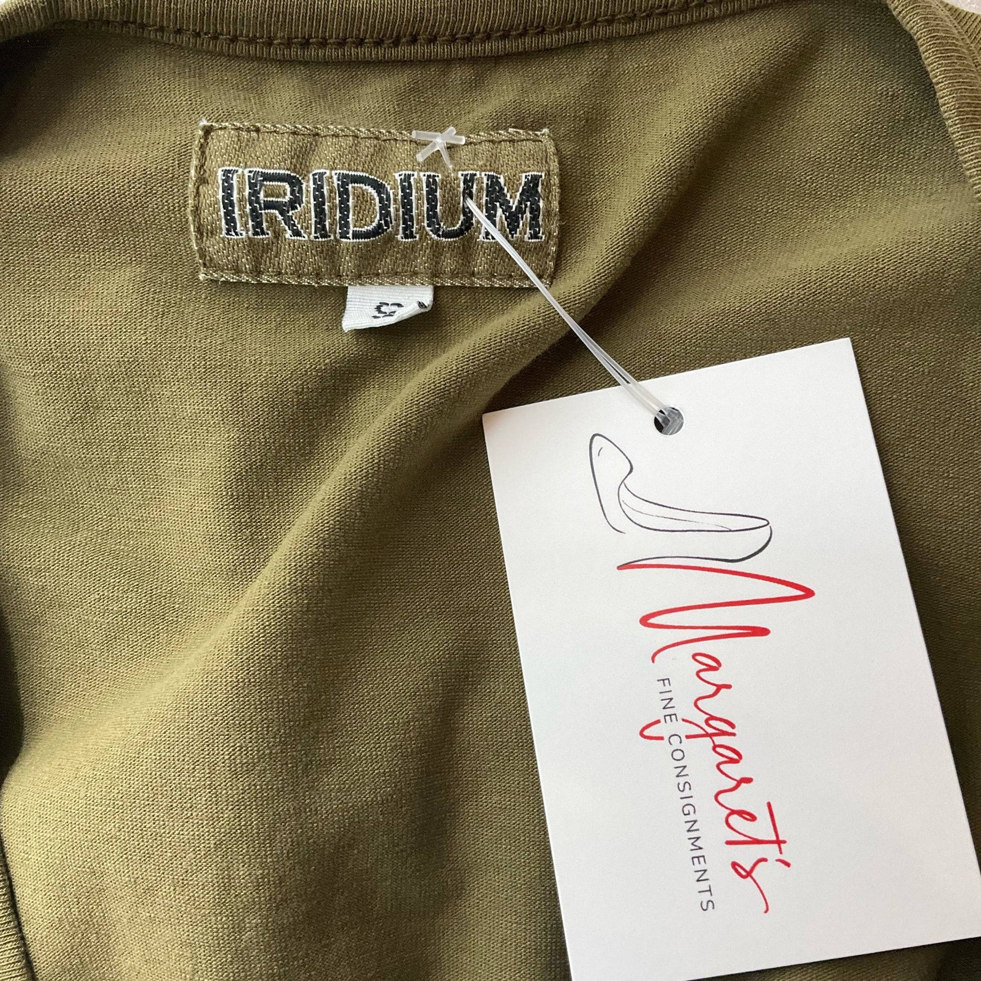 Iridium Olive Solid Top - Size Small - Margaret’s Fine Consignment