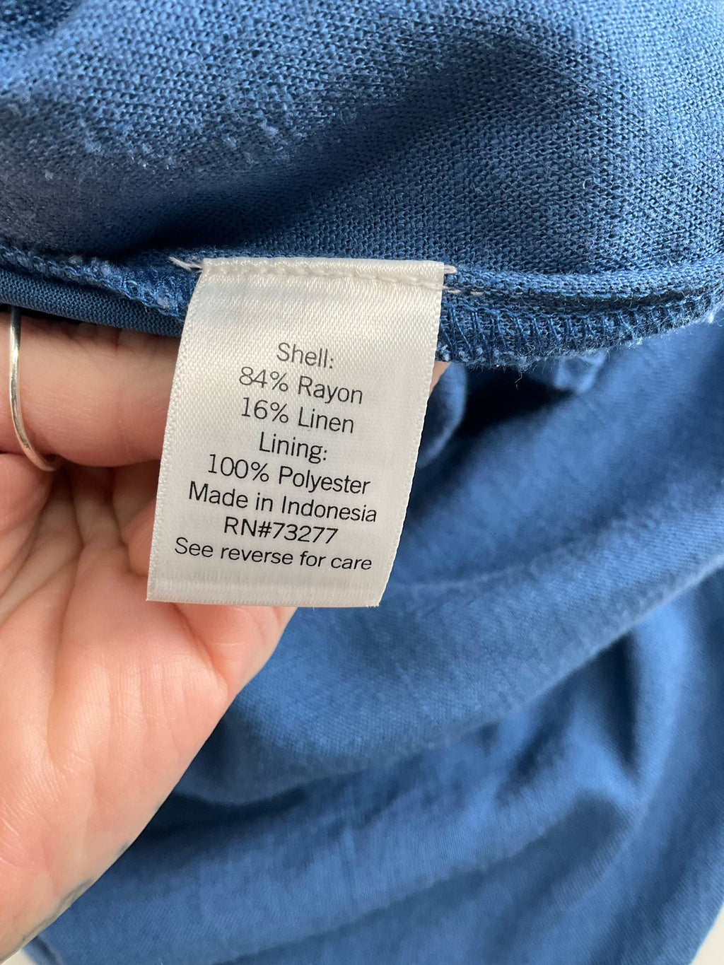 Lauren Conrad - Blue Solid Pre-Owned Ladies Skirt - Size Medium