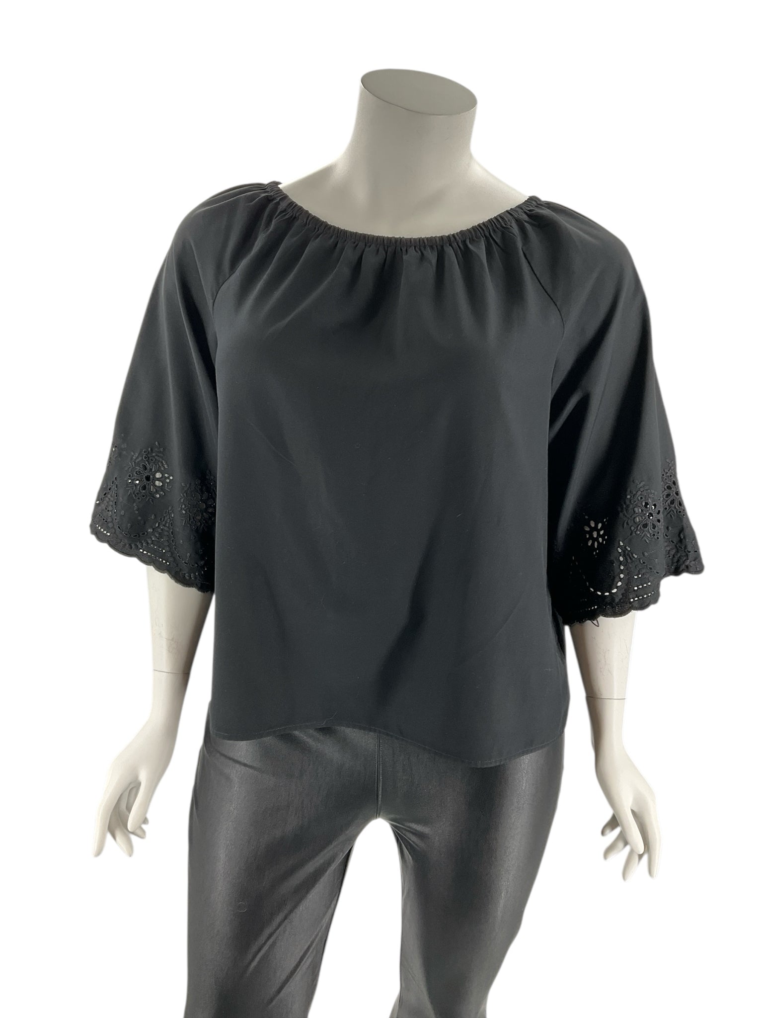 Chico's Black Solid Pre-Owned Ladies Casual Top -  Size XL