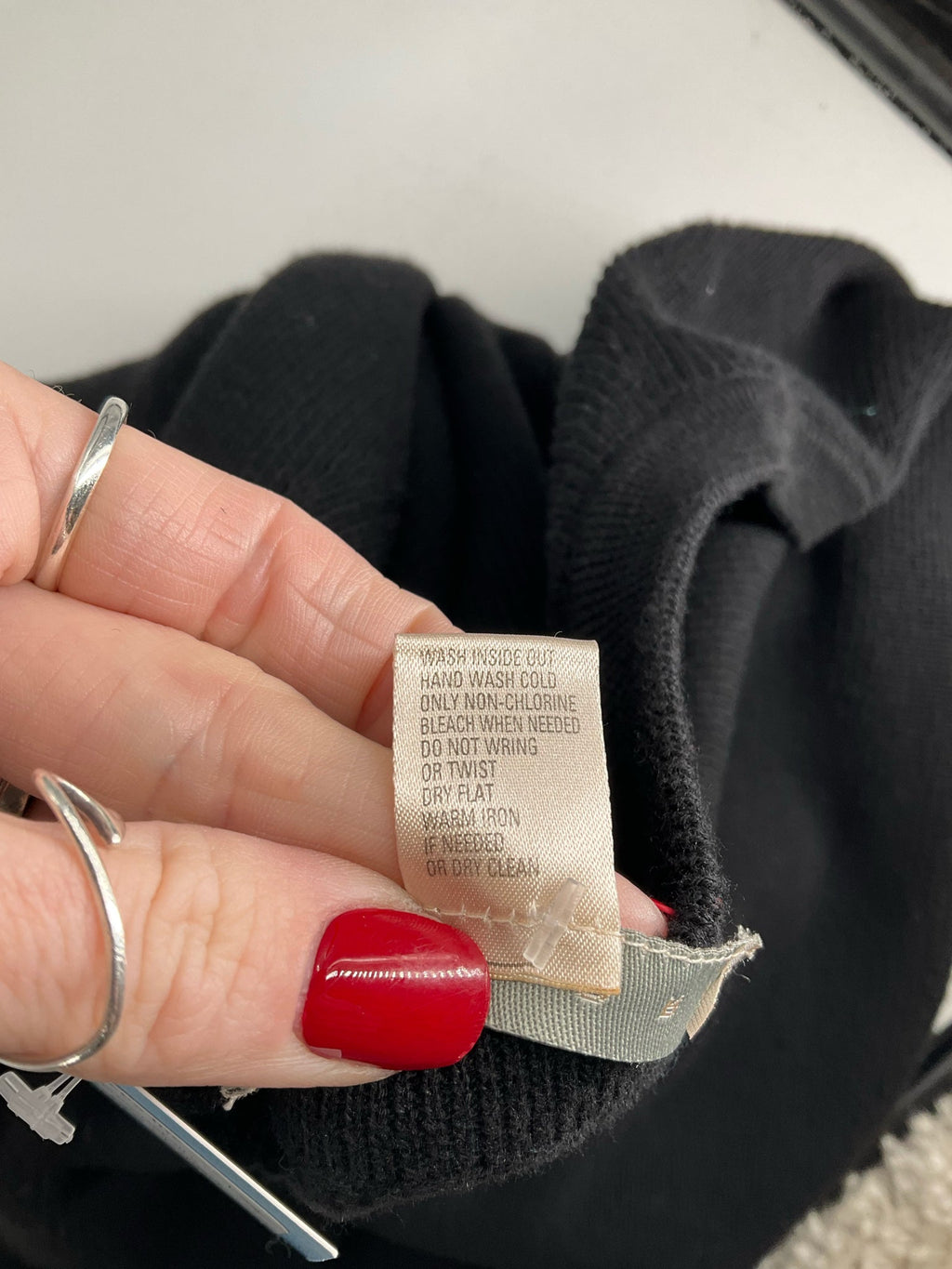 Belford - Black Solid Pre-Owned Ladies Casual Top - Size XL