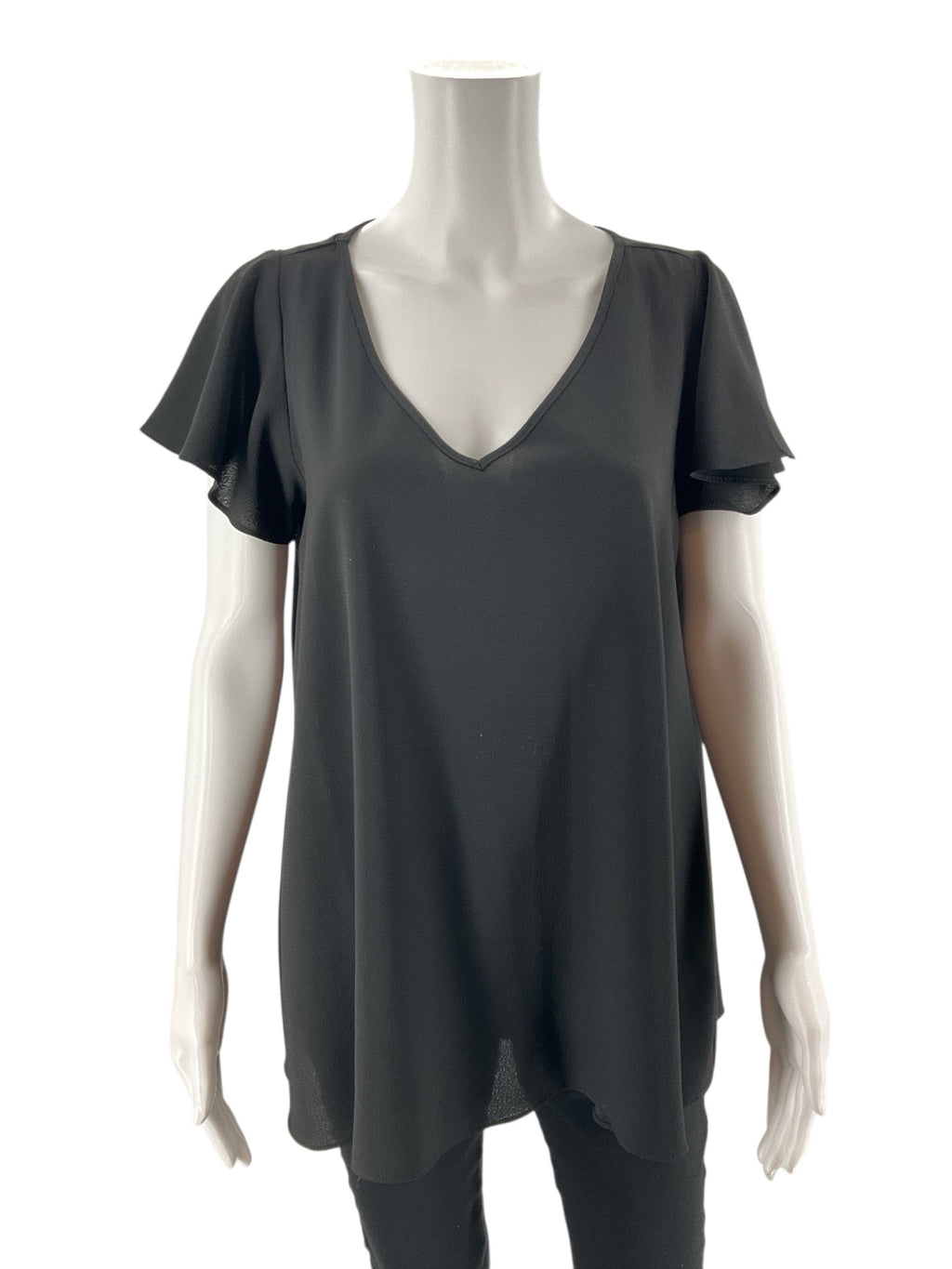 Buddy Love - Black Solid Pre-Owned Ladies Casual Top - Size XS