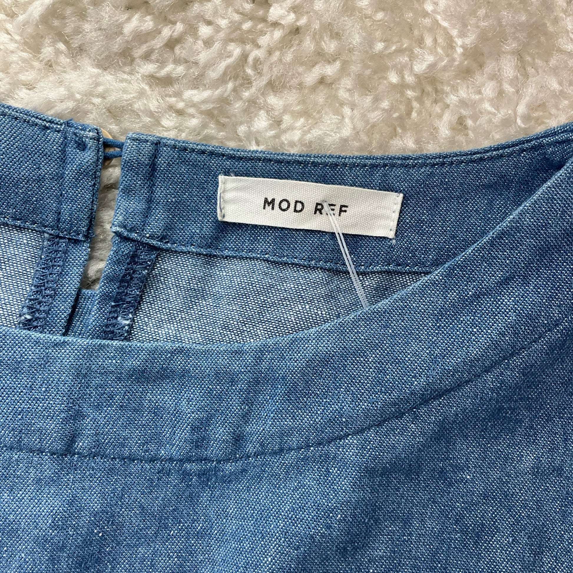 Mod Ref Denim Solid Pre-Owned Ladies Dress - Size Medium - Margaret’s Fine Consignment