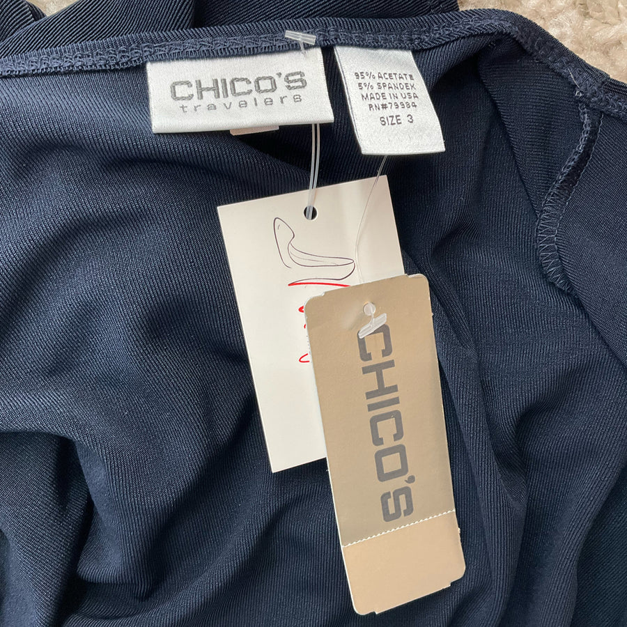 Chico’s Navy Blue Pre-Owned Ladies Cardigan - Size XL