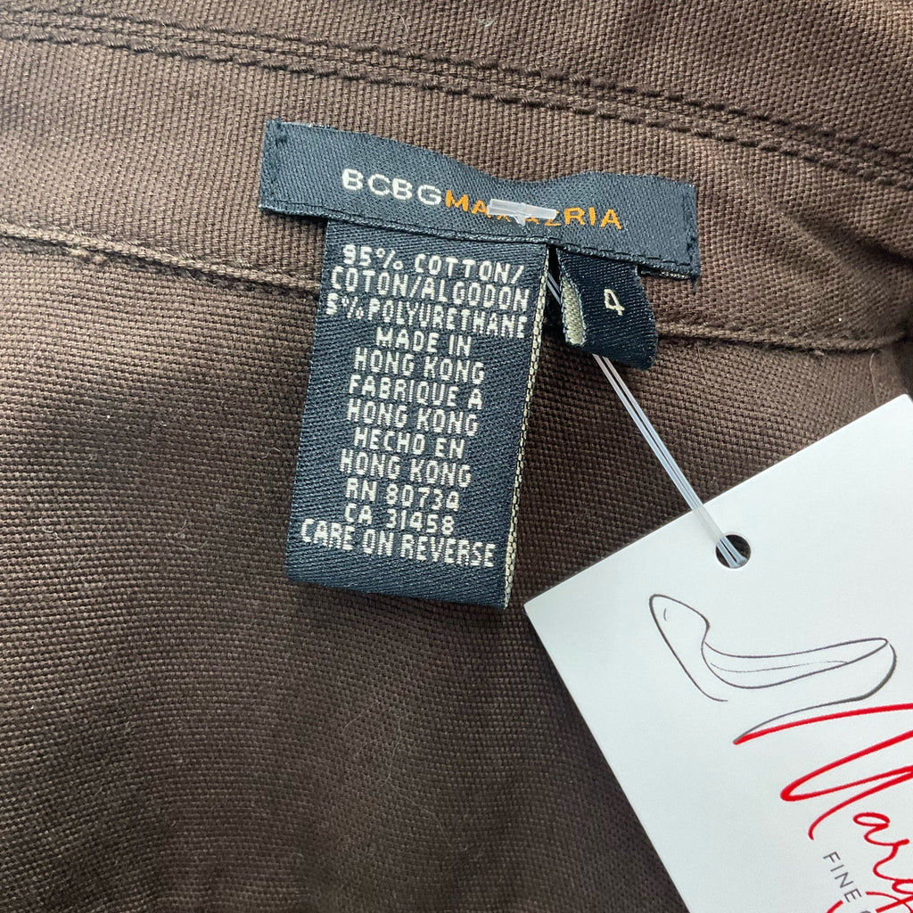Bcbgmaxazria Brown Pre-Owned Ladies Jacket - Size 4