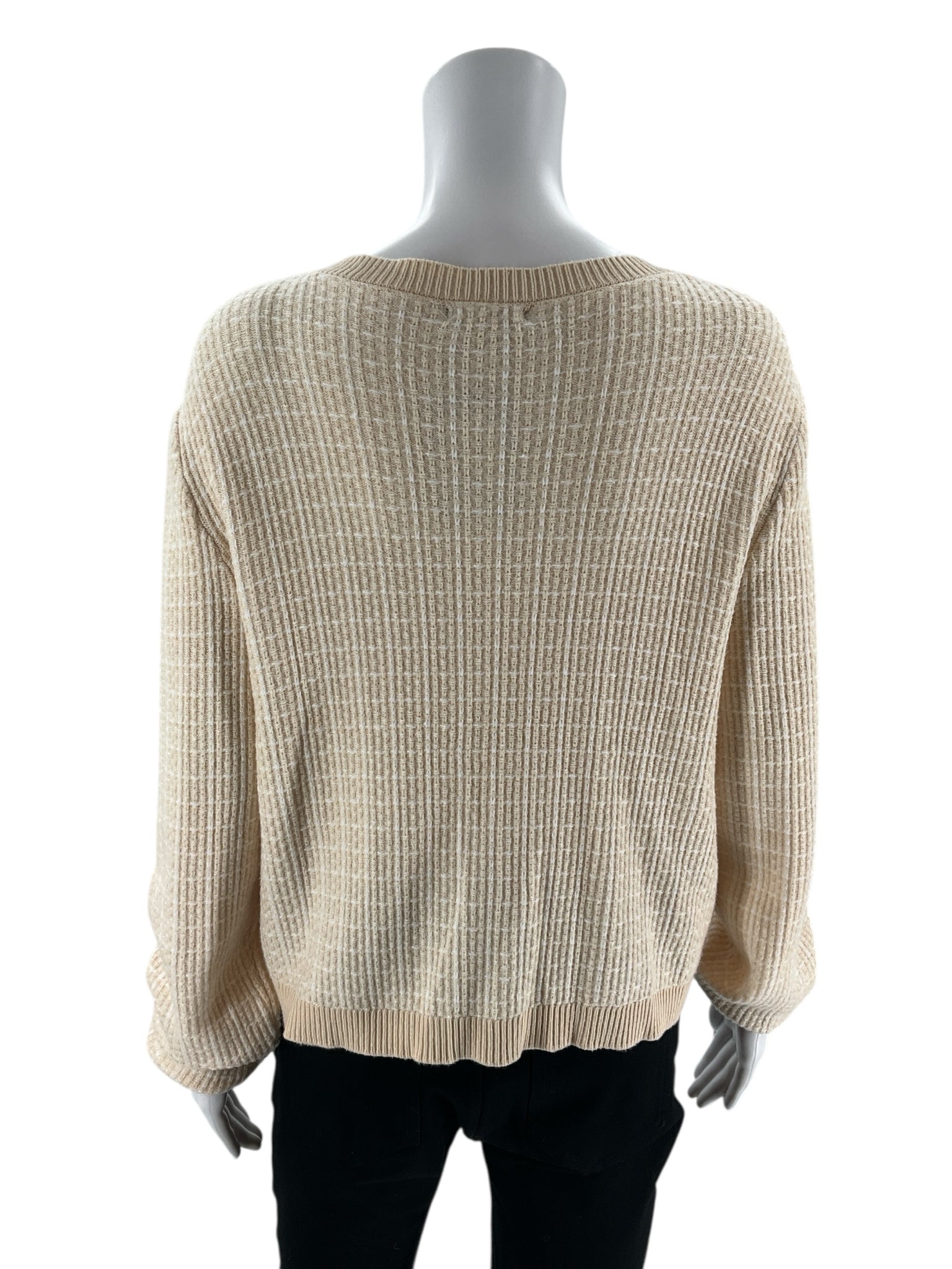 Ofeefan Ecru/White Square Pre-Owned Ladies Casual Top – Size M