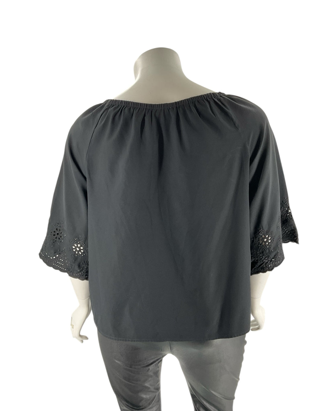 Chico's Black Solid Pre-Owned Ladies Casual Top -  Size XL