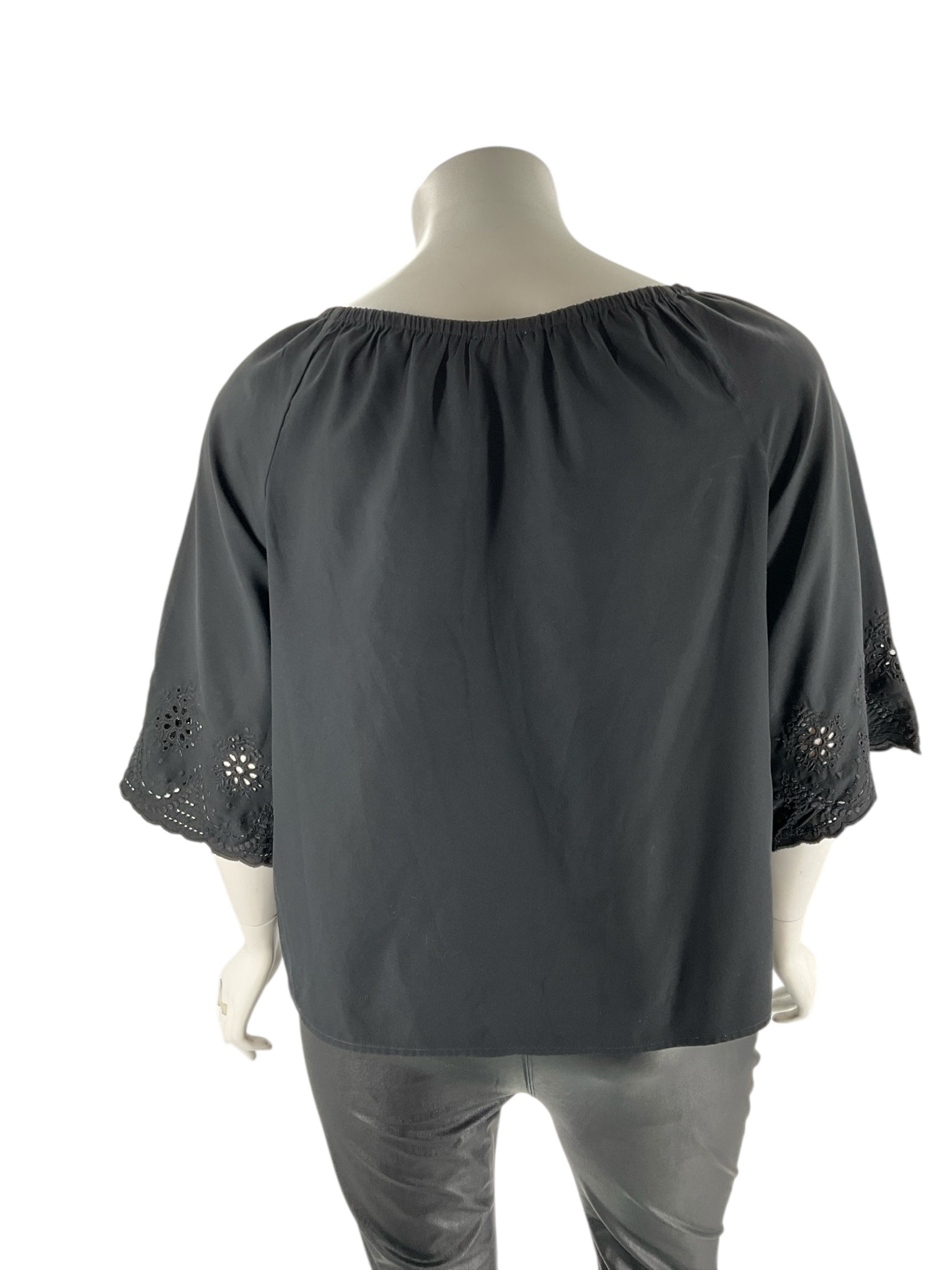 Chico's Black Solid Pre-Owned Ladies Casual Top -  Size XL
