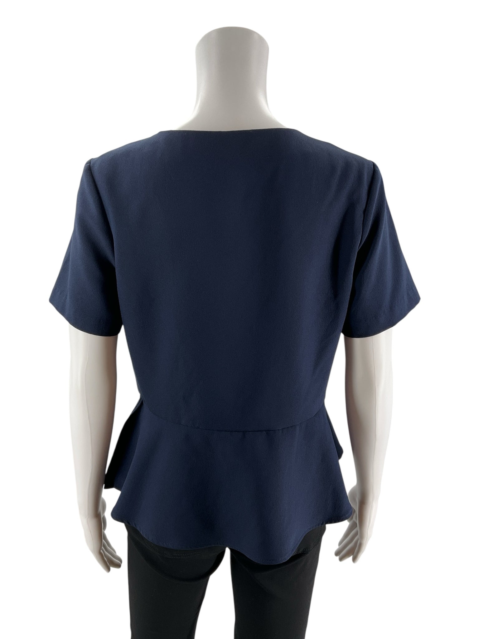 Banana Republic Navy Solid Pre-Owned Ladies Top - Size Petite Small