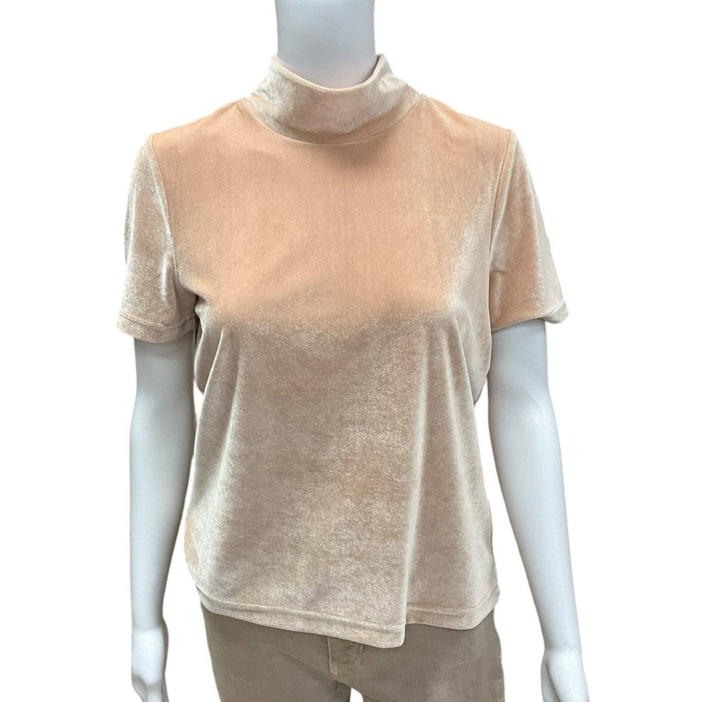 Madewell Tan Velvet Pre-Owned Ladies Top - Size Small - Margaret’s Fine Consignment