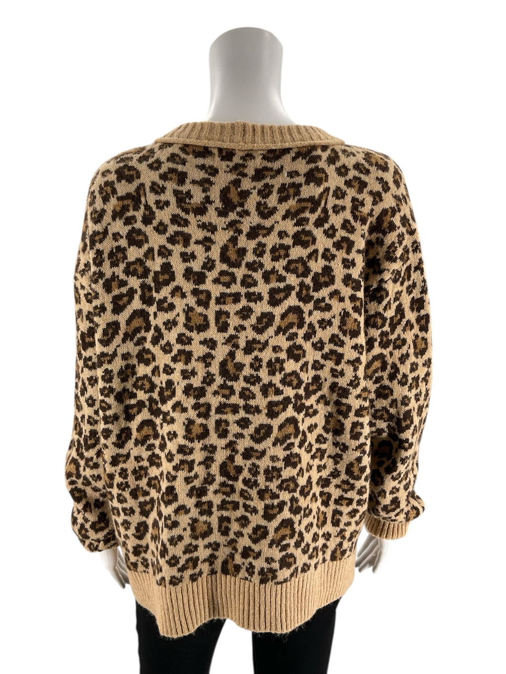 American Eagle - Brown Animal Pre-Owned Ladies Casual Top - Size M