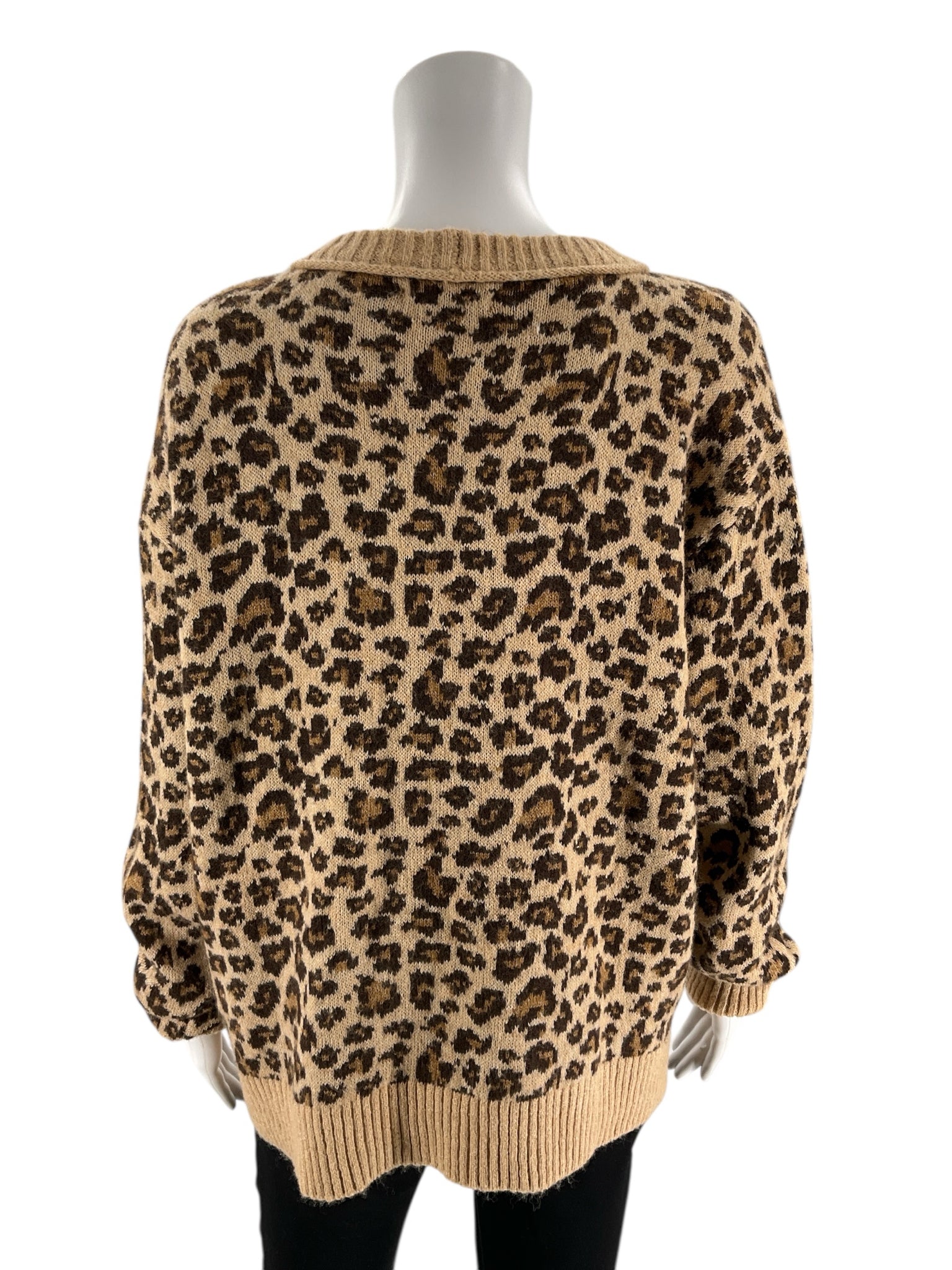 American Eagle - Brown Animal Pre-Owned Ladies Casual Top - Size M