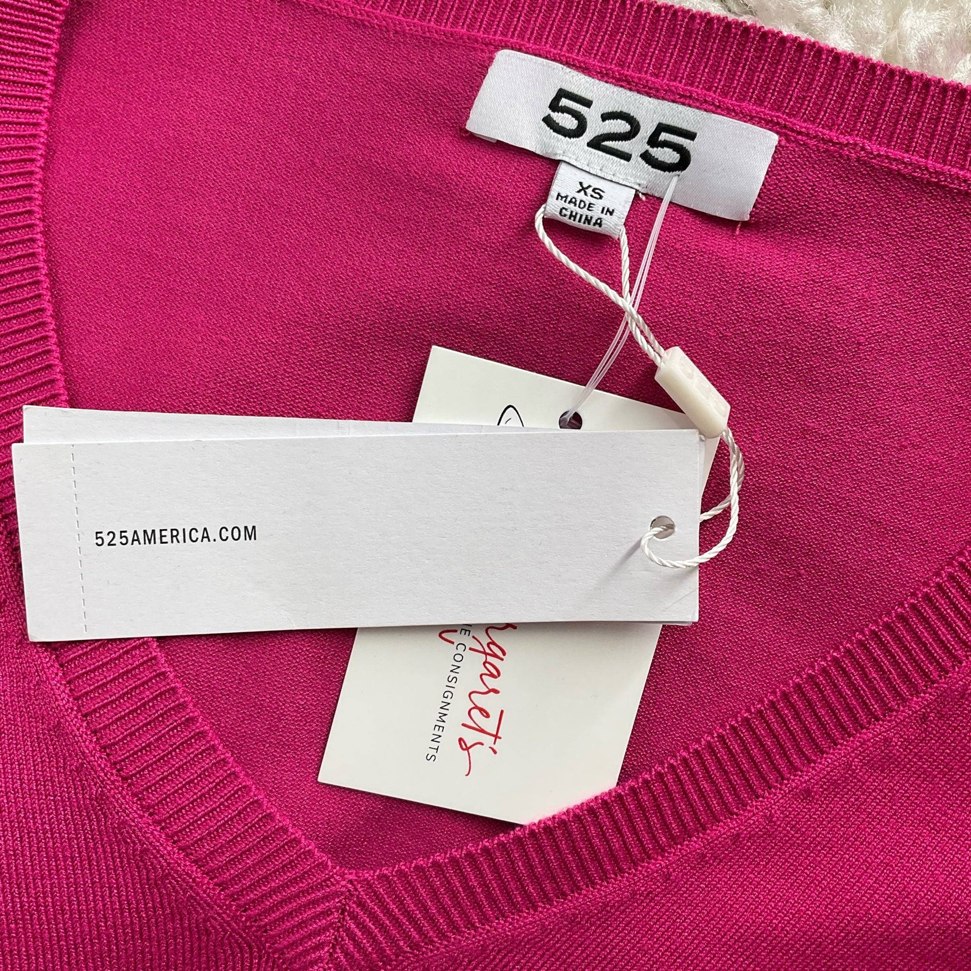 525 Pink Solid Pre-Owned Ladies New with Tags Top - Size XS - Margaret’s Fine Consignment