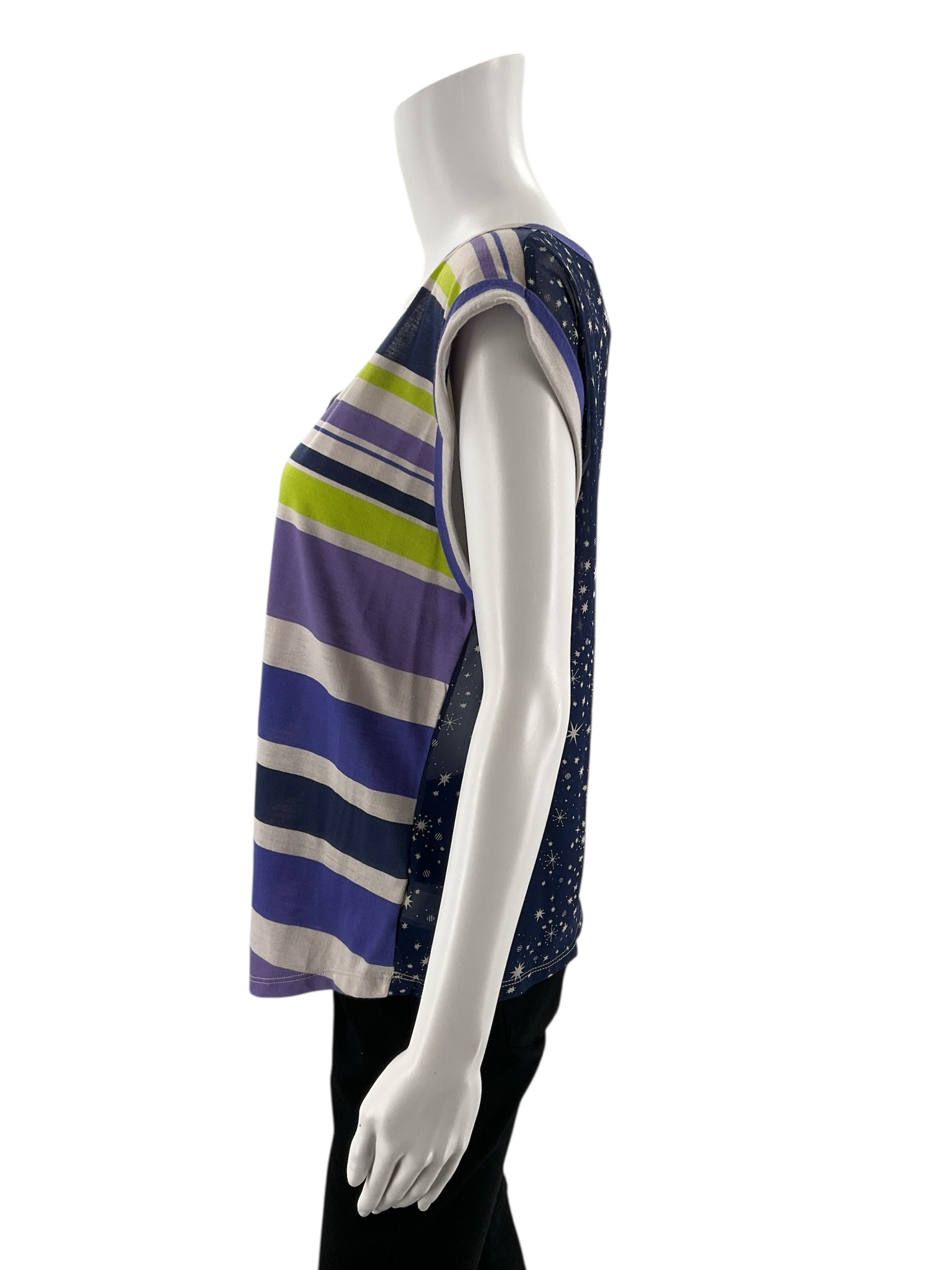 Jessica Simpson - Purple/Multi Stripe Pre-Owned Ladies Top - Size Small