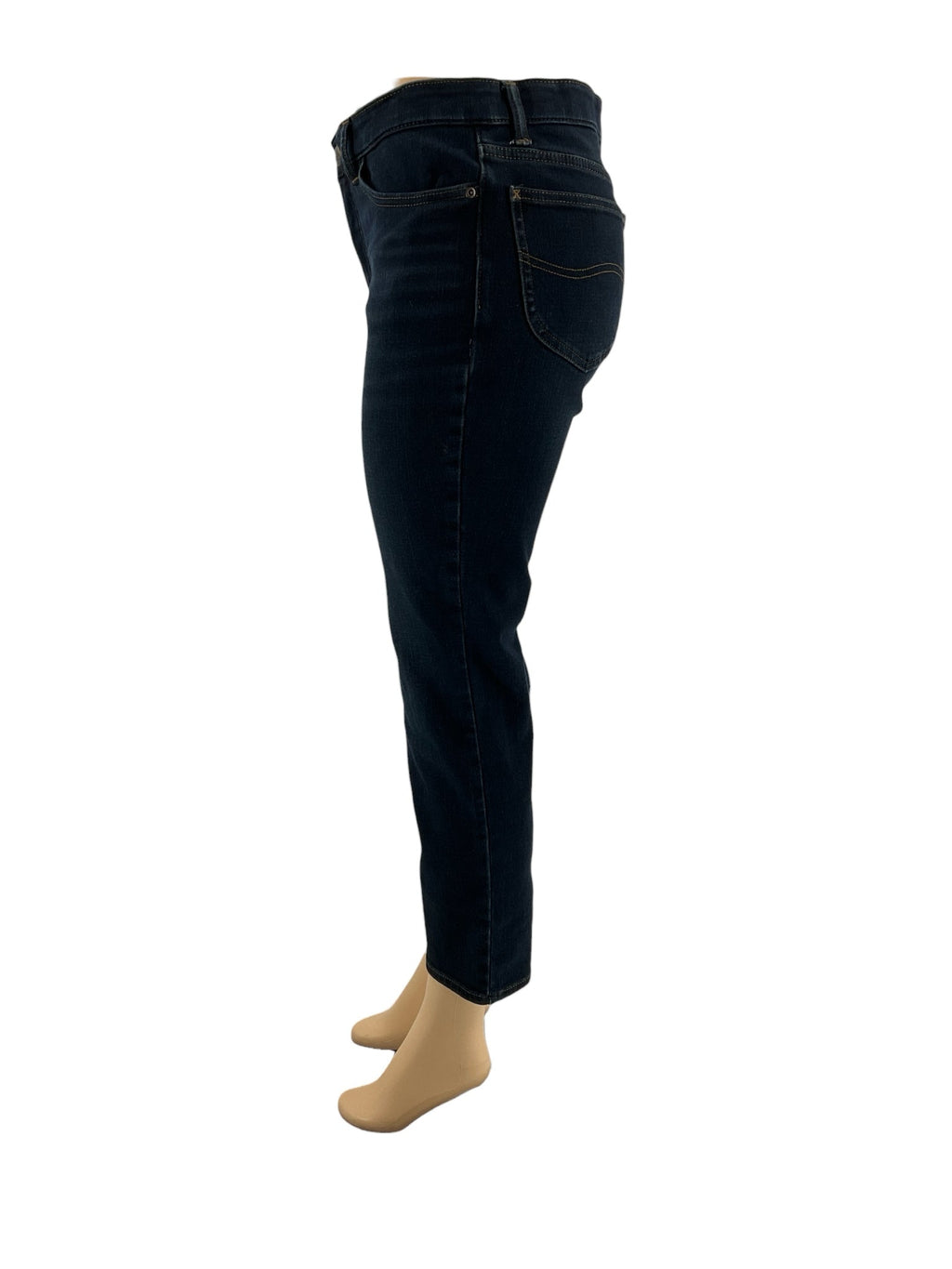 Lee - Dark Blue Solid Pre-Owned Ladies Jeans-Size 8 Short