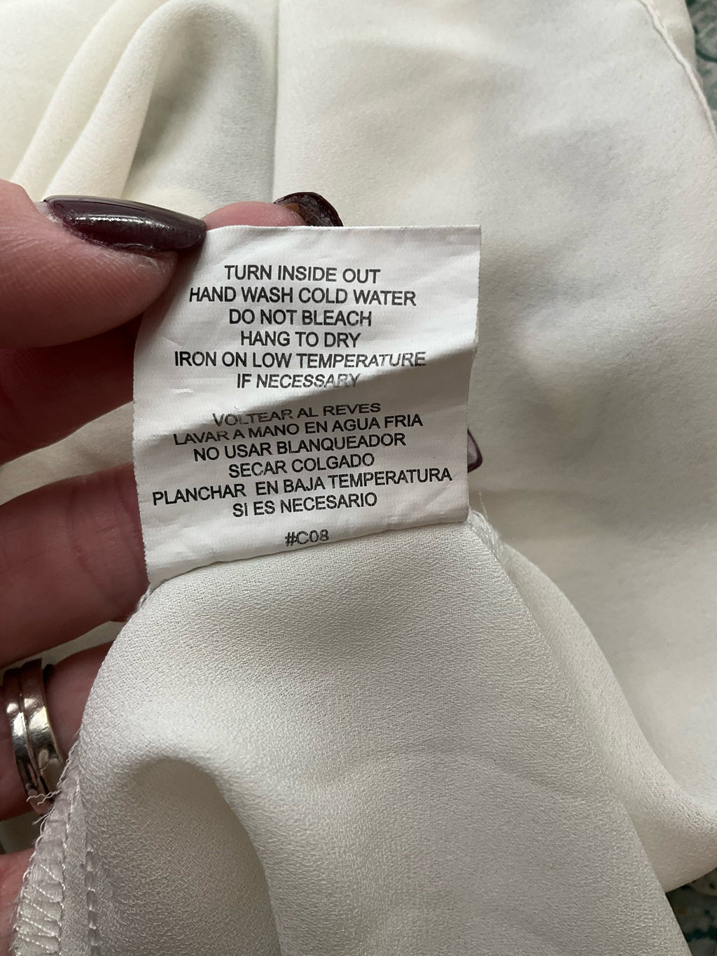 Lily Star teal and tan floral sleeveless tiered tunic blouse in size large, featuring a high neck and boho style.