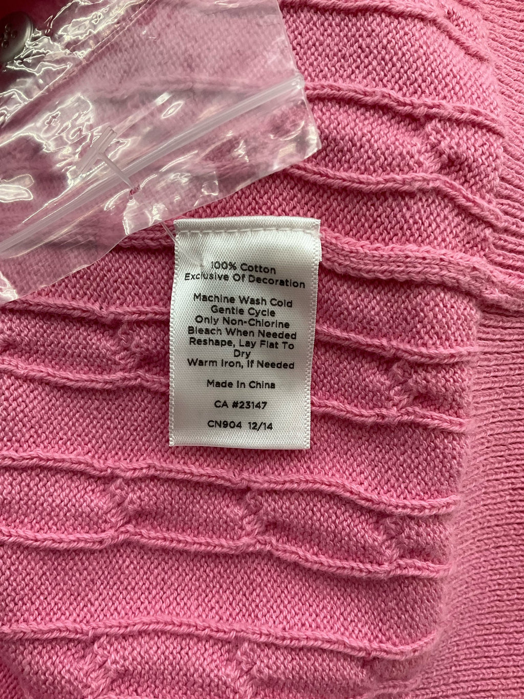 Talbots Pink/White Pre-Owned Ladies Top - Size XL Petite