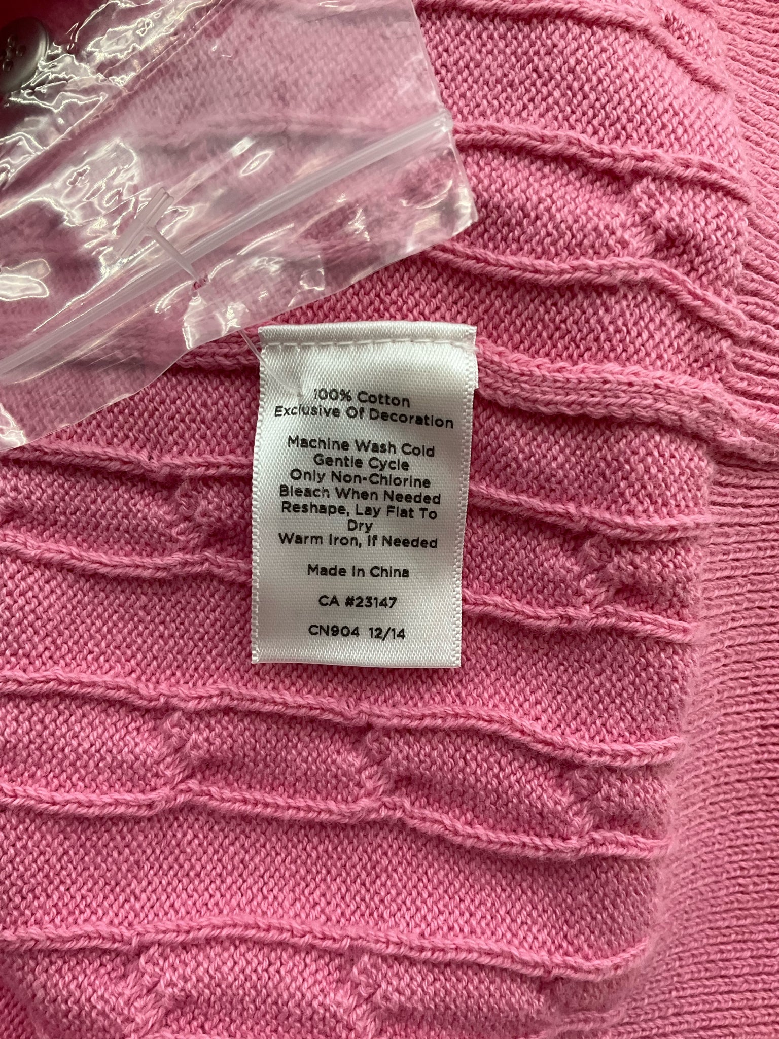 Talbots Pink/White Pre-Owned Ladies Top - Size XL Petite