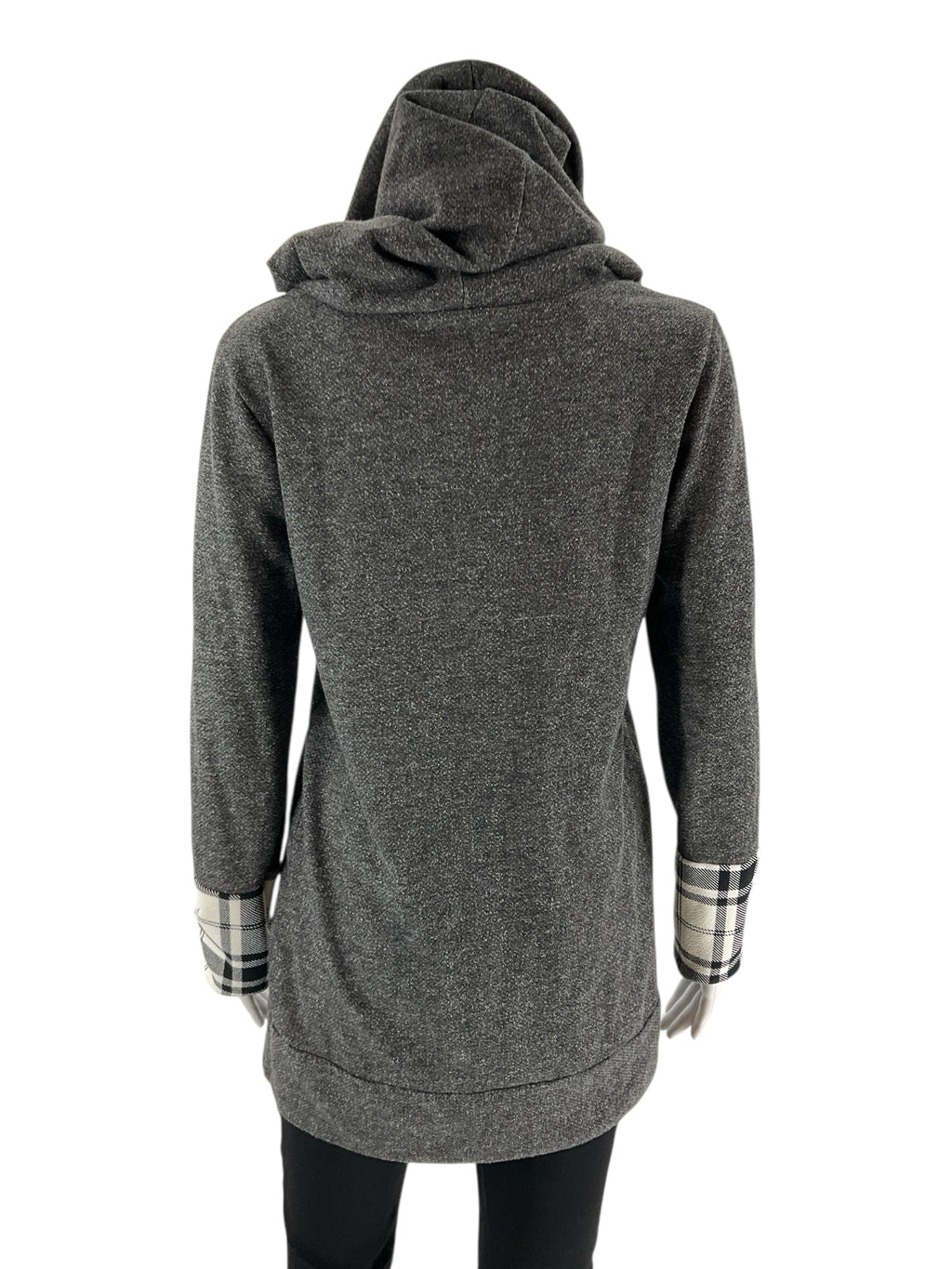 Twenty Second - heather gray Plaid Pre-Owned Ladies Casual Top - Size M