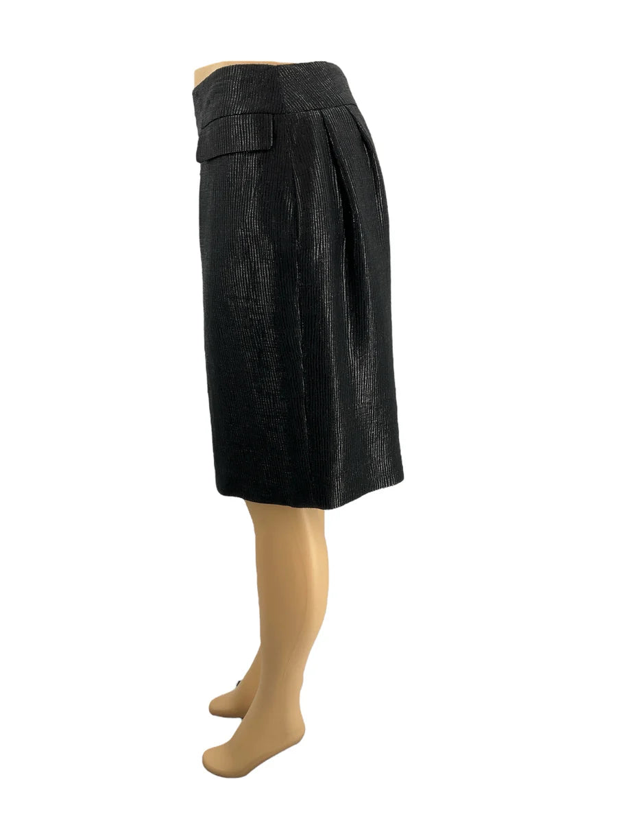 Doncaster Black Textured Pre-Owned Ladies Skirt - Size 14