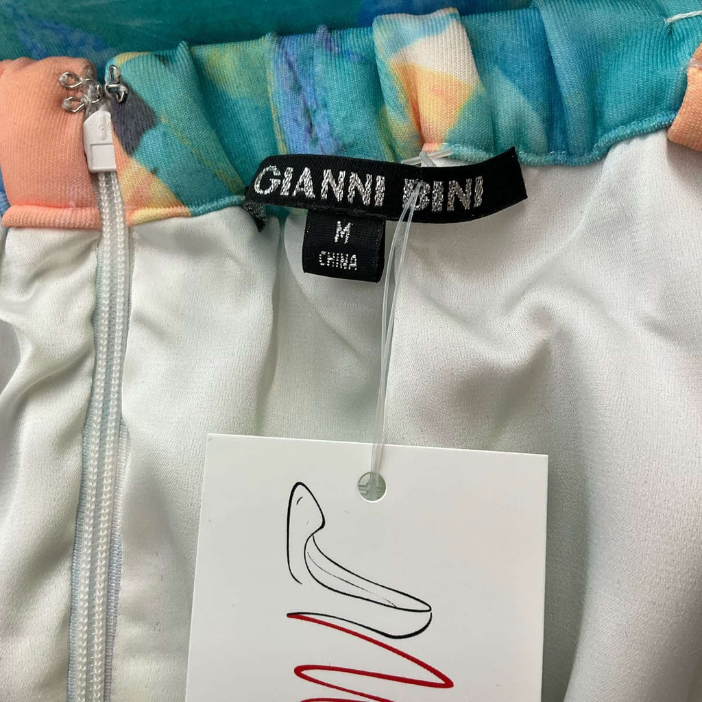 Gianni Bini Aqua Pink Purple Floral Dress – Size M, Excellent Pre-Owned - Margaret’s Fine Consignment