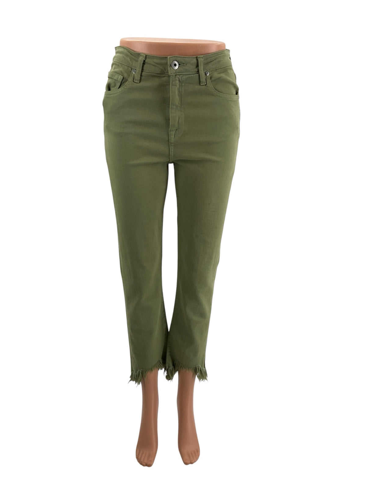 Jonathan Simkhai Olive Solid Pre-Owned Ladies Pants - Size 4