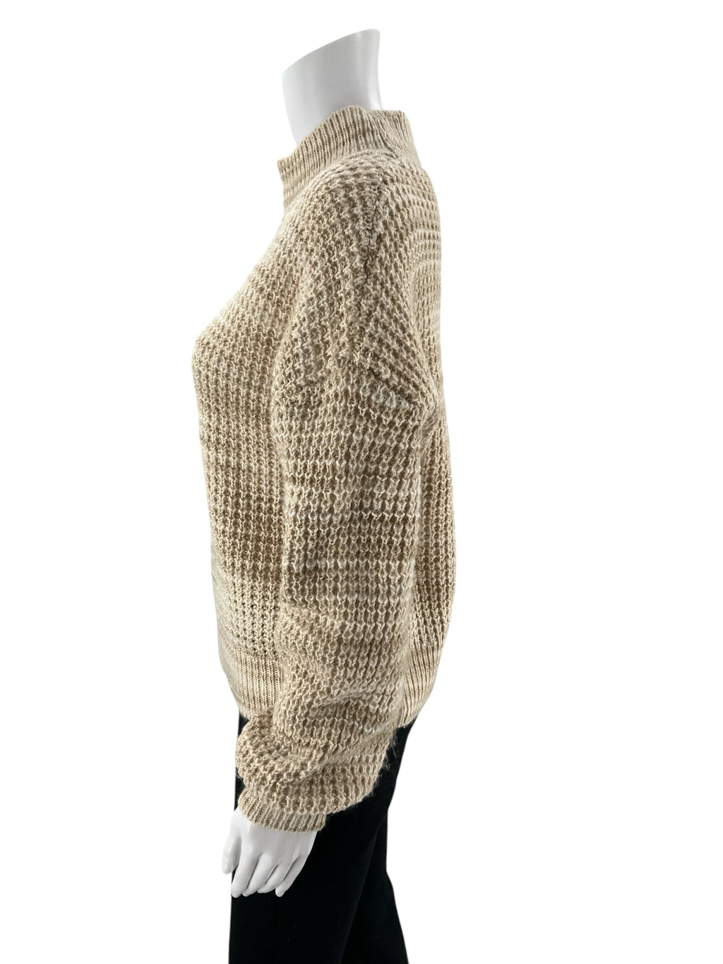 Gap Ecru/Tan Stripe Pre-Owned Ladies Casual Top - Size Medium