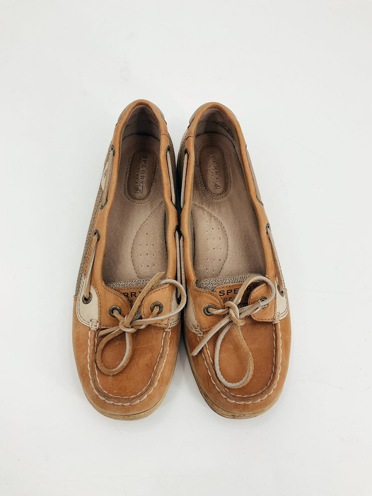 Sperry Tan Solid Pre-Owned Ladies Slip On -  Size 9