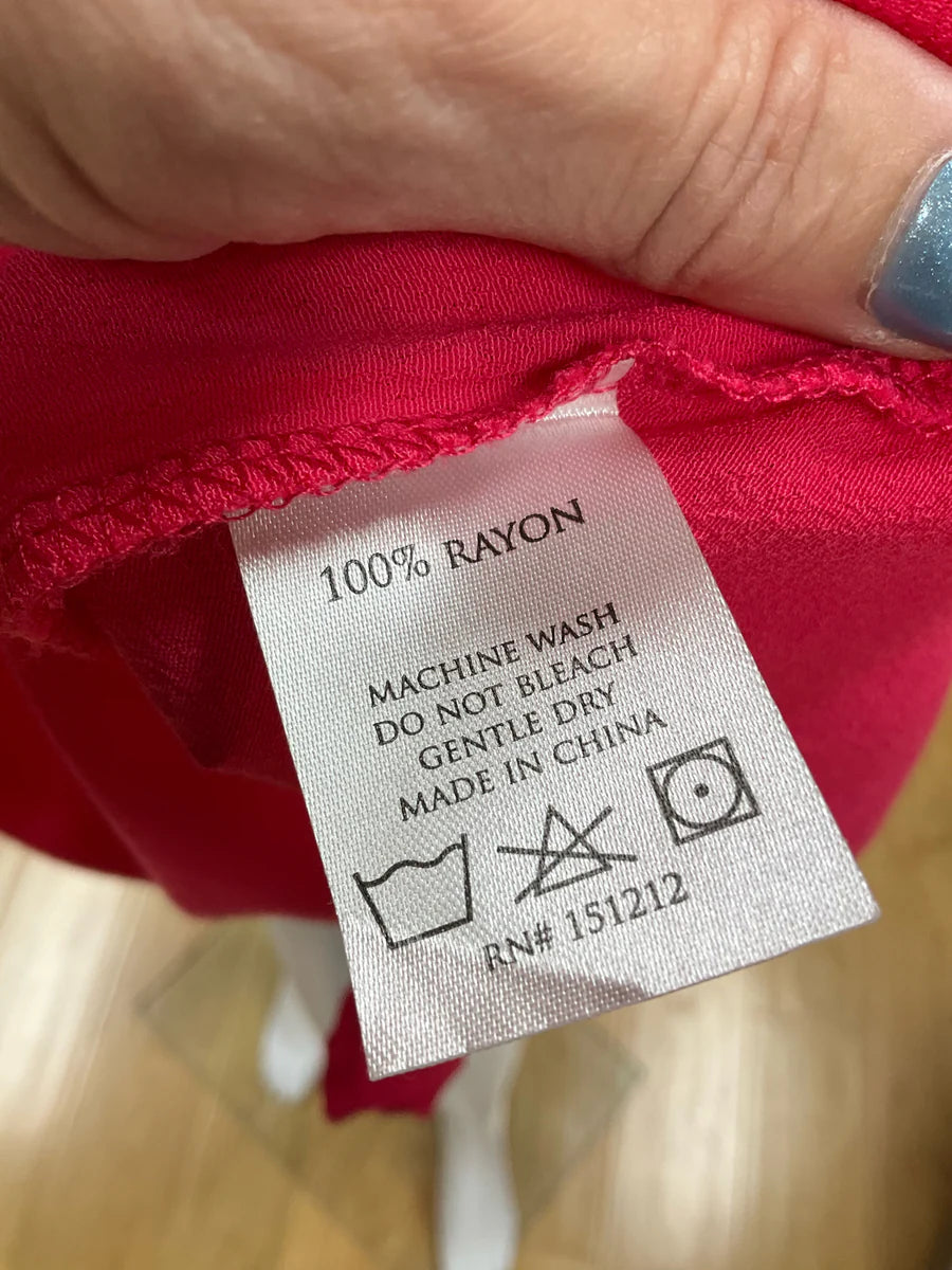 Michelle Mcdowell Pink Solid Ladies Pre-Owned Dress - Size Medium