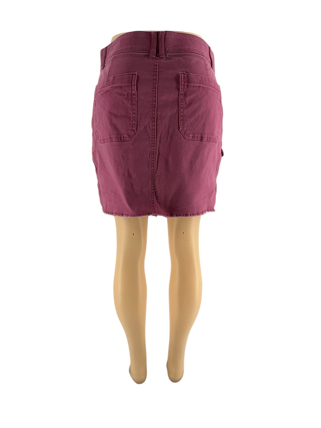 Democracy - Mauve Solid Pre-Owned Ladies Skirt - Size 8