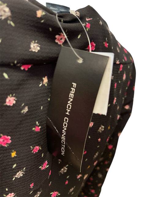French Connection Black Floral Ladies Pre-Owned New with Tags Dress - Size 4 - Margaret’s Fine Consignment