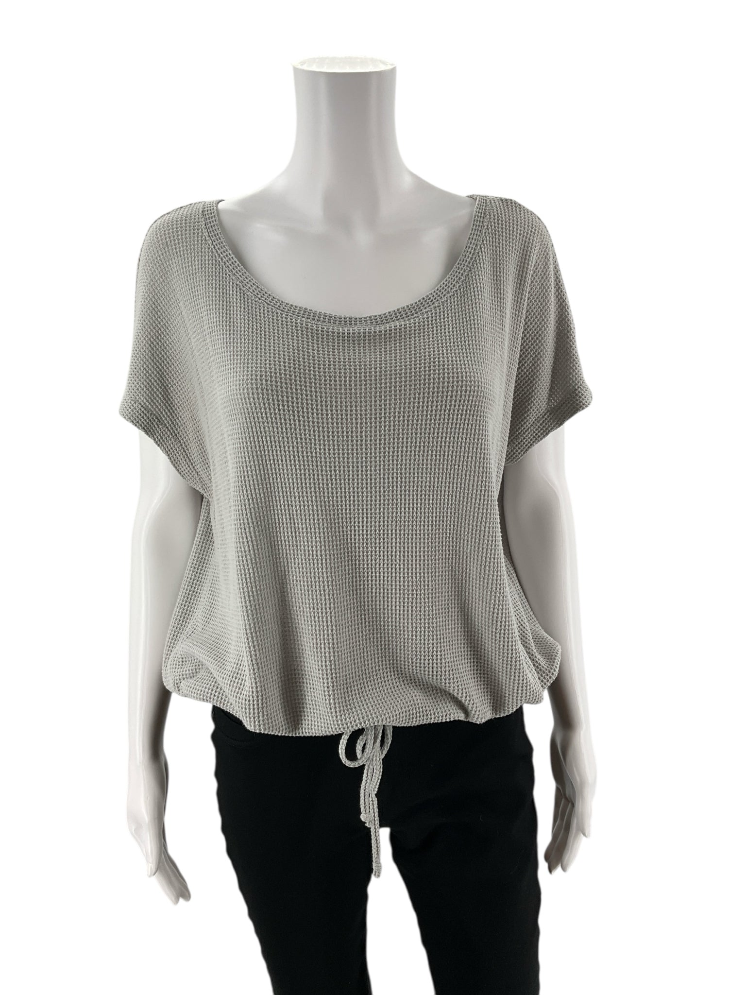 Dex - Gray Waffle Pre-Owned Ladies Top - Size Small