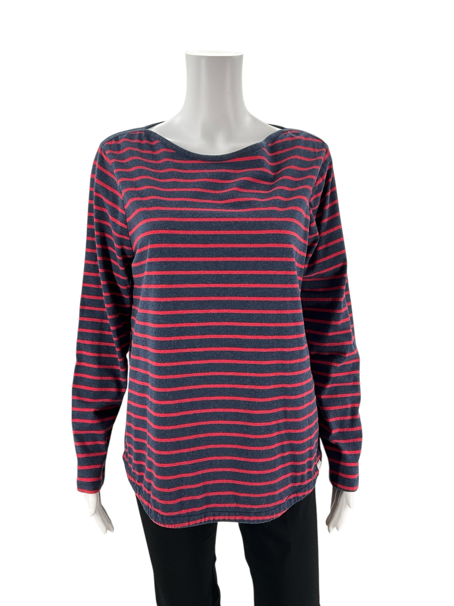 Fat Face Blue/Red Stripe Pre-Owned Ladies Top -  Size 12